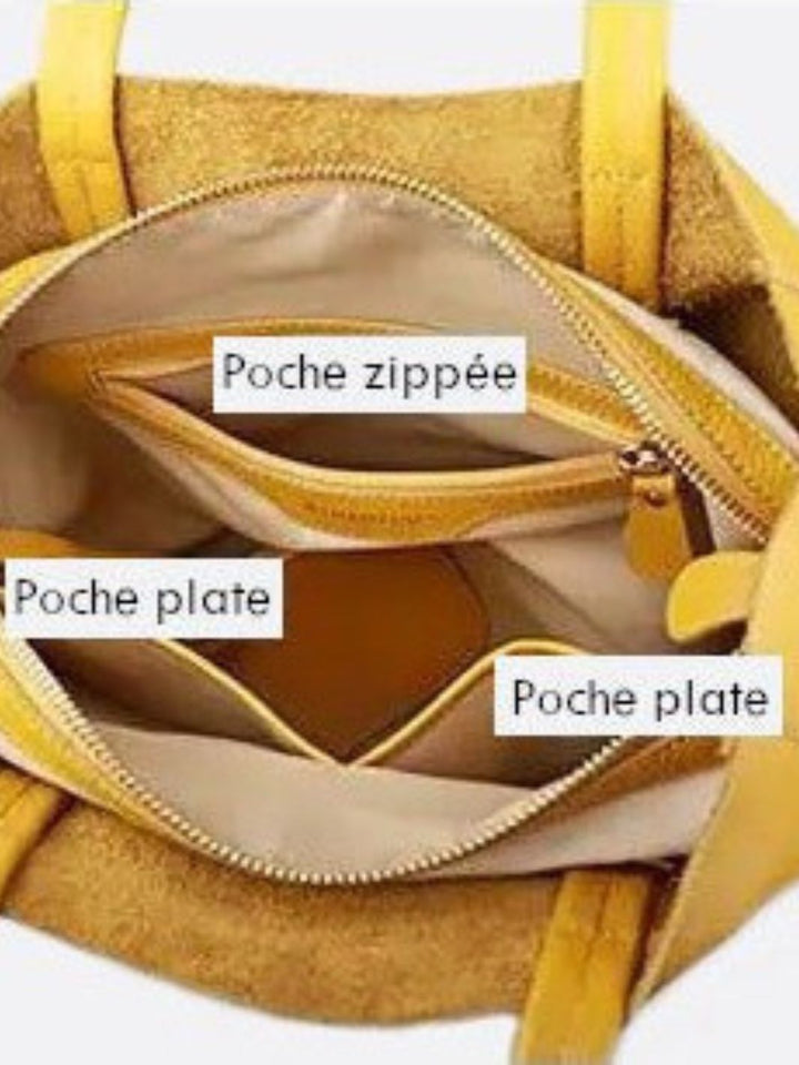 Sac cabas en cuir souple