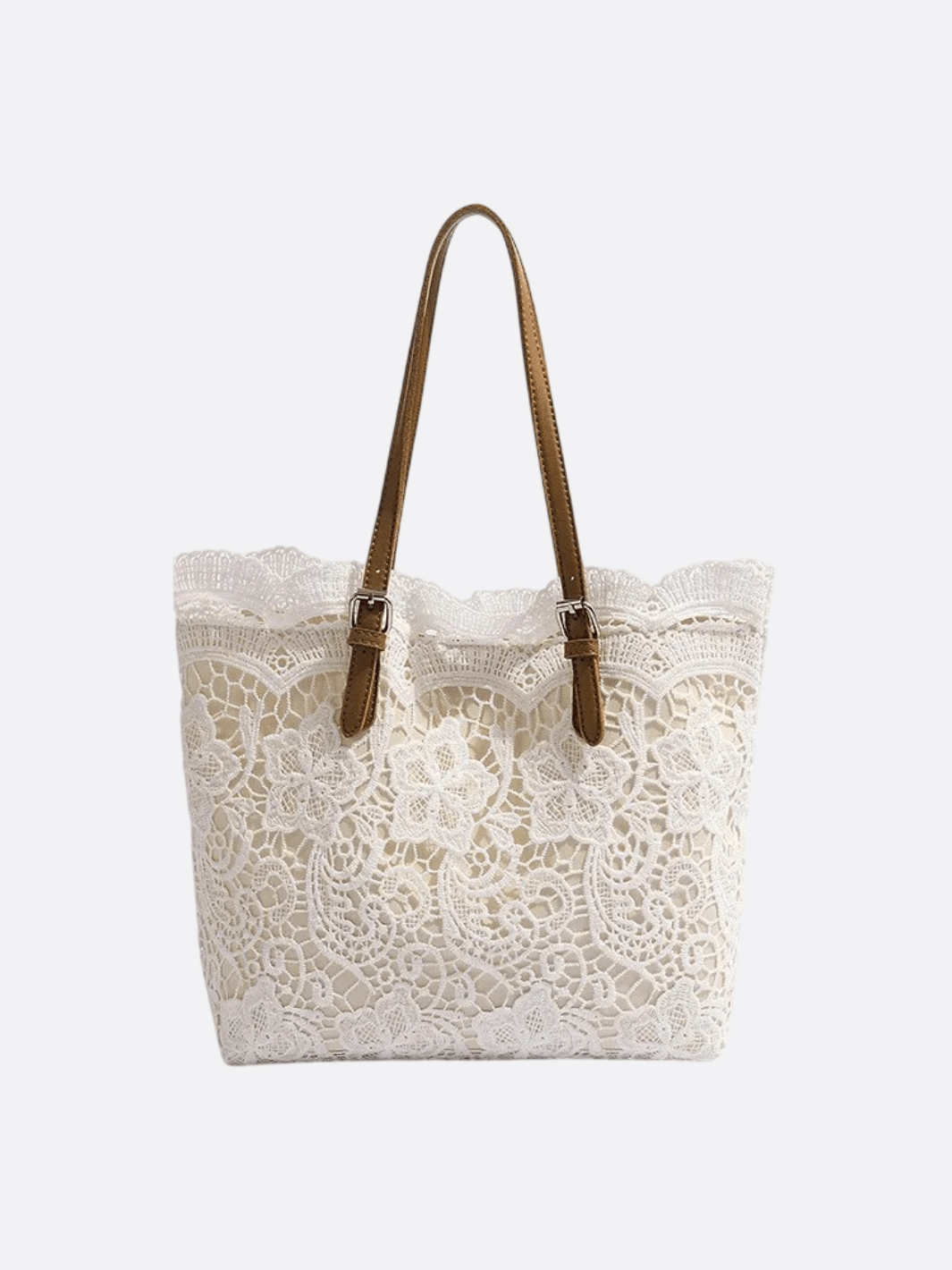 Sac cabas en dentelle