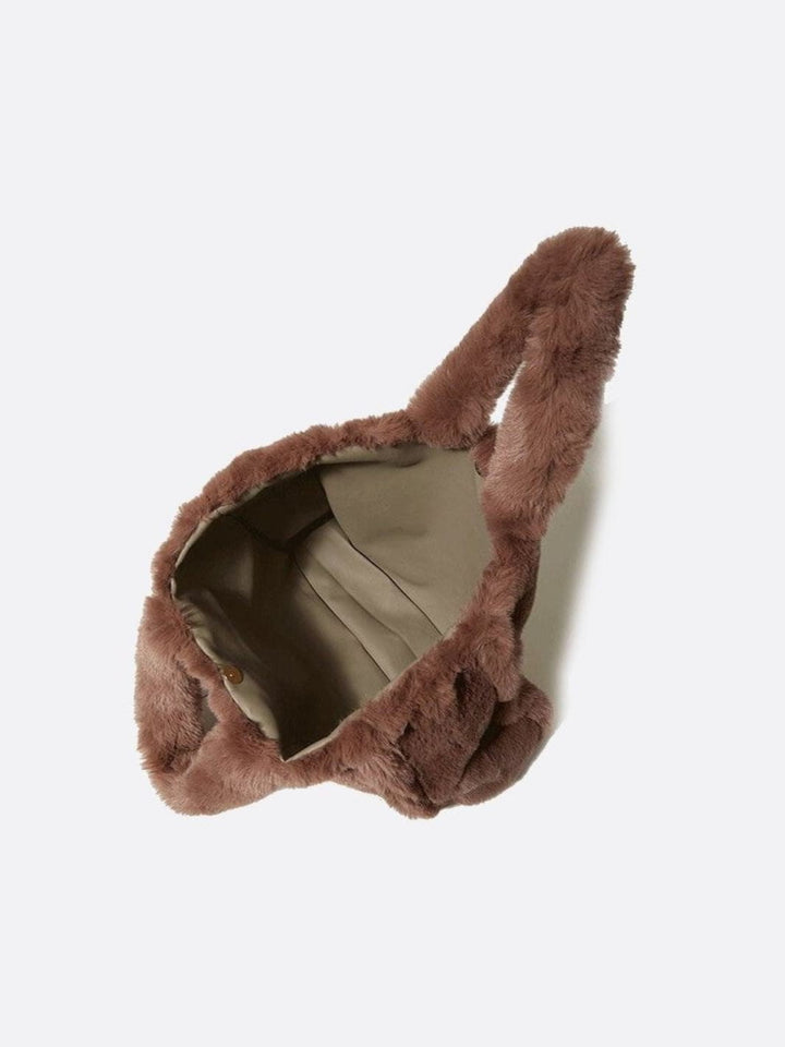 Sac cabas en fausse fourrure
