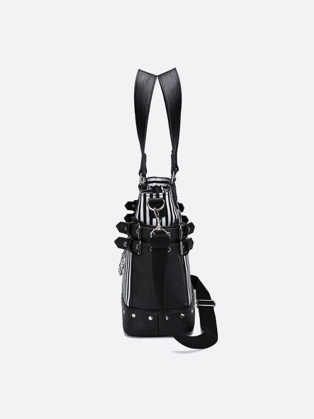 Sac cabas noir et blanc