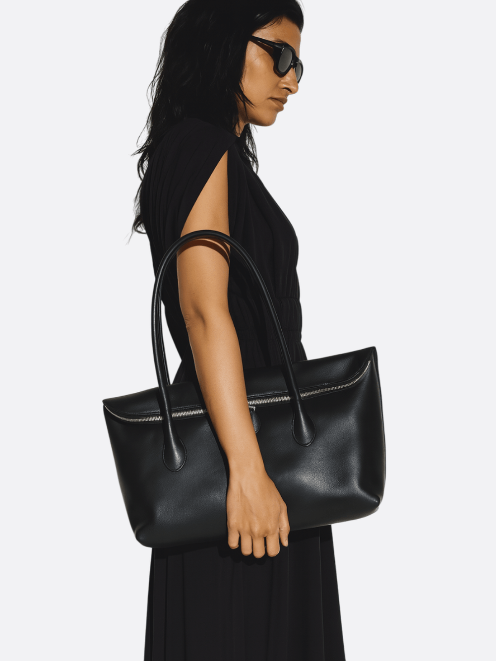 sac cabas rectangulaire cuir femme