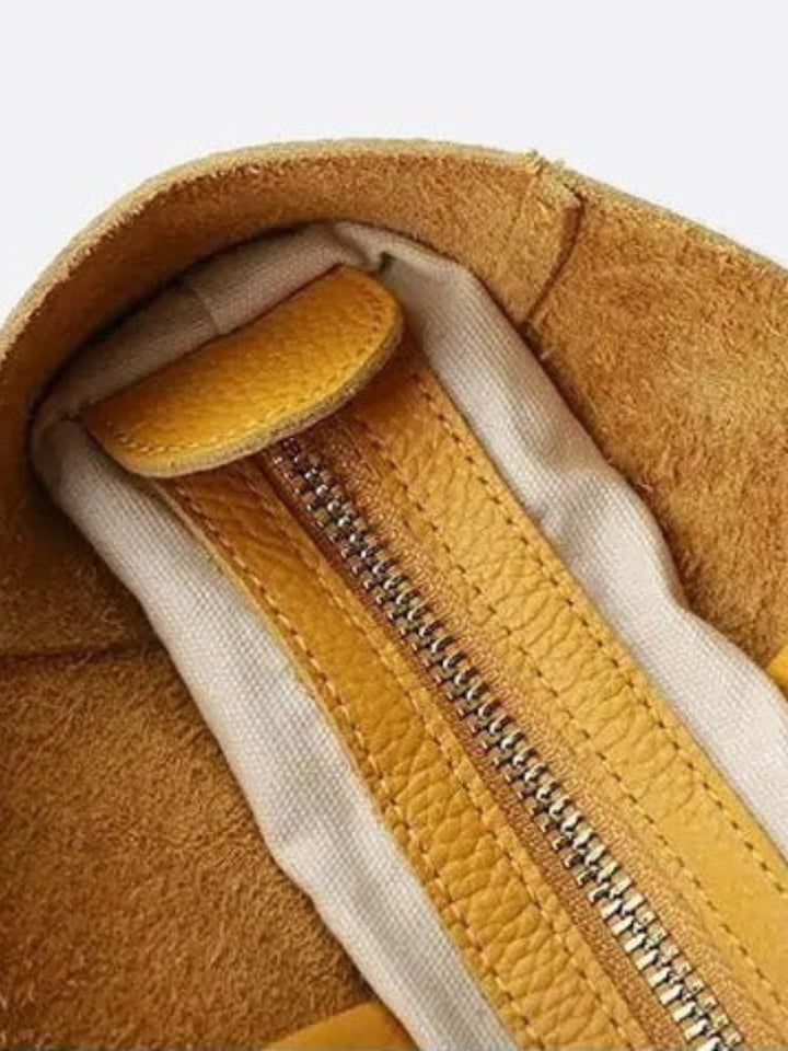 Sac cabas vertical en cuir