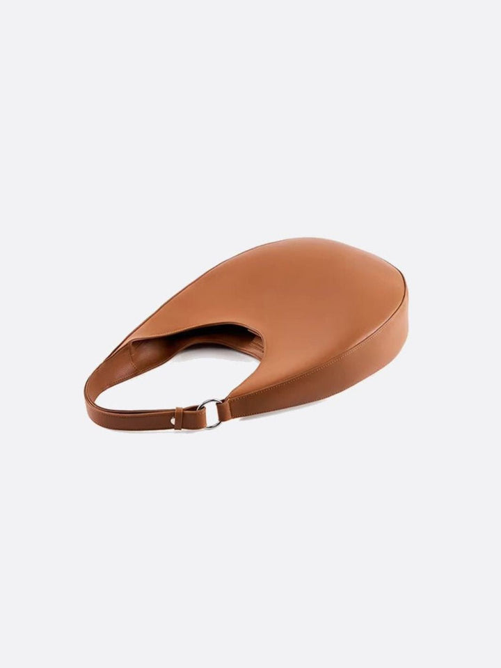 Sac en cuir demi-lune