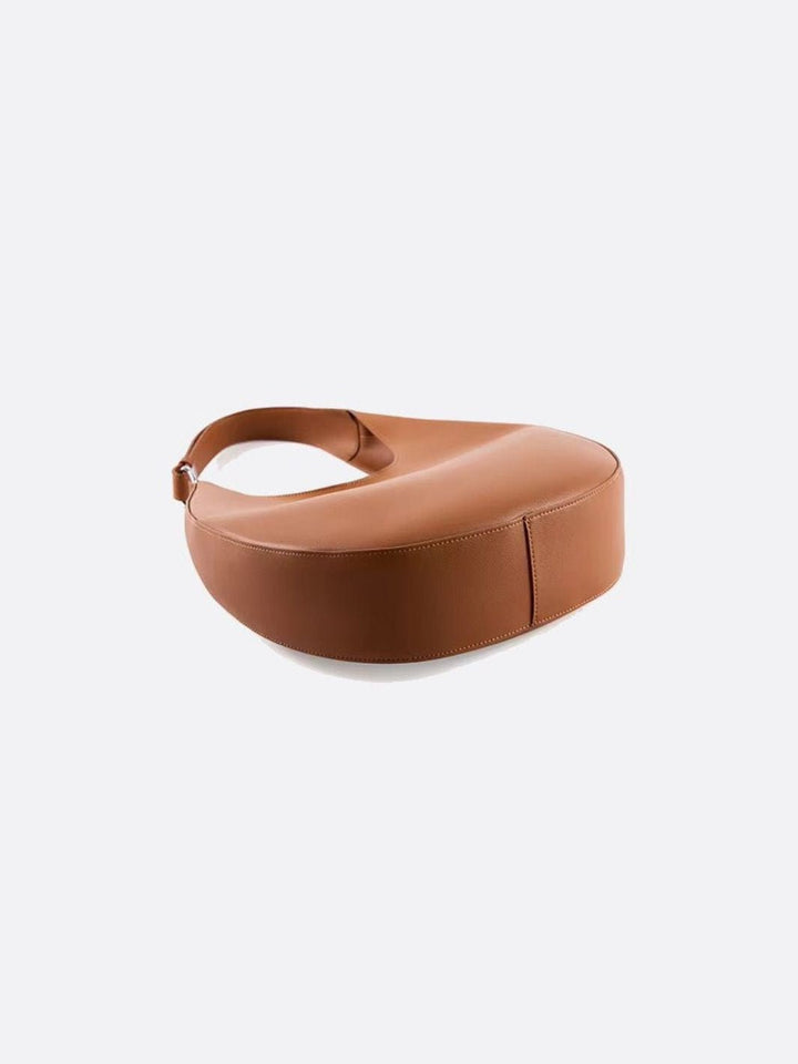 Sac en cuir demi-lune