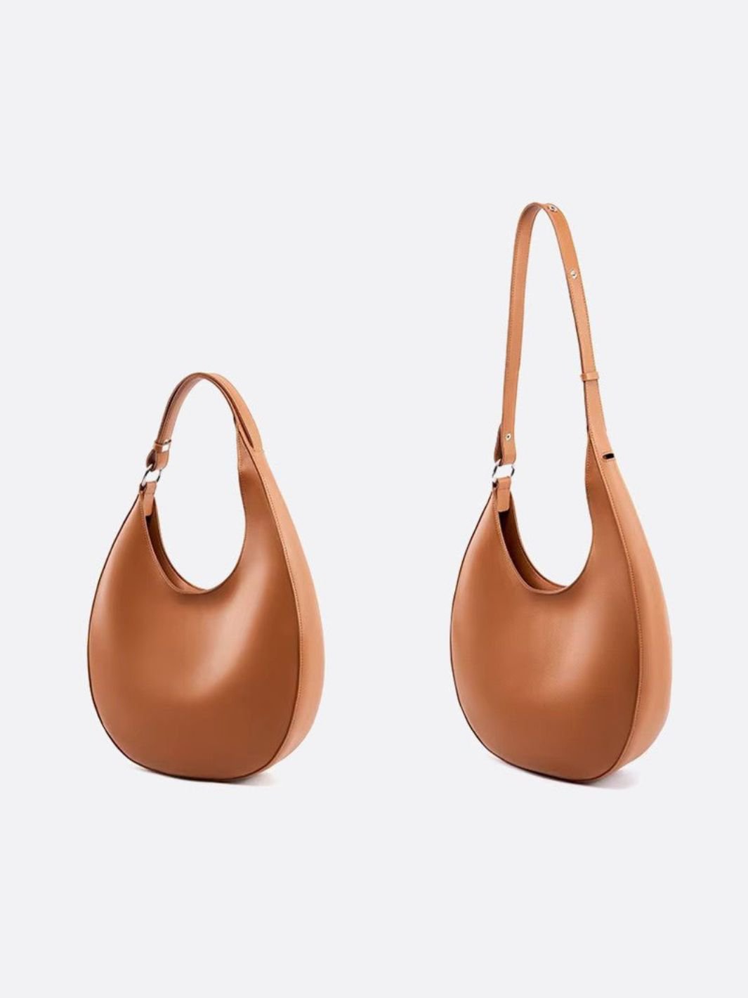 Sac en cuir demi-lune