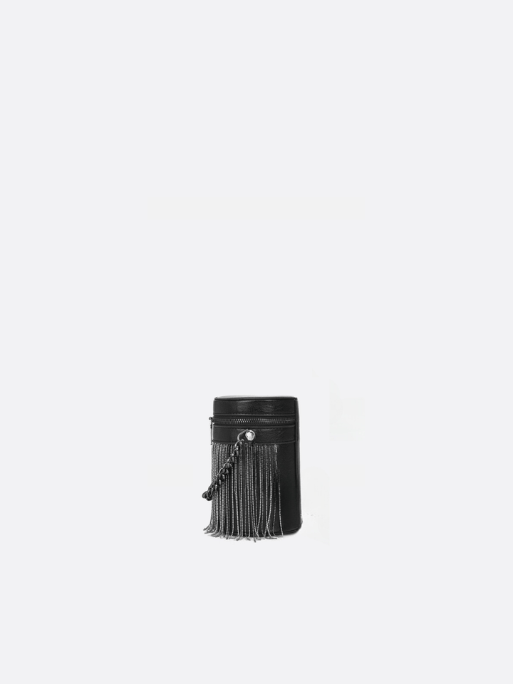 Sac cylindre cuir noir<br>Nevada
