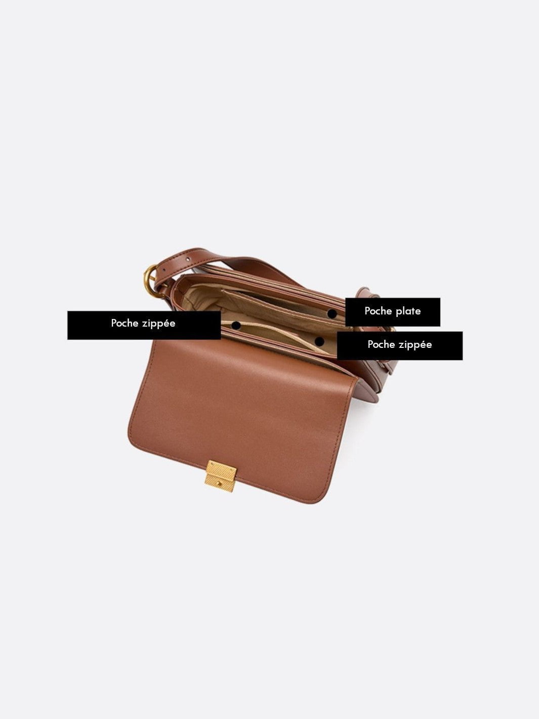 Sac d'épaule en cuir<br>Dumas