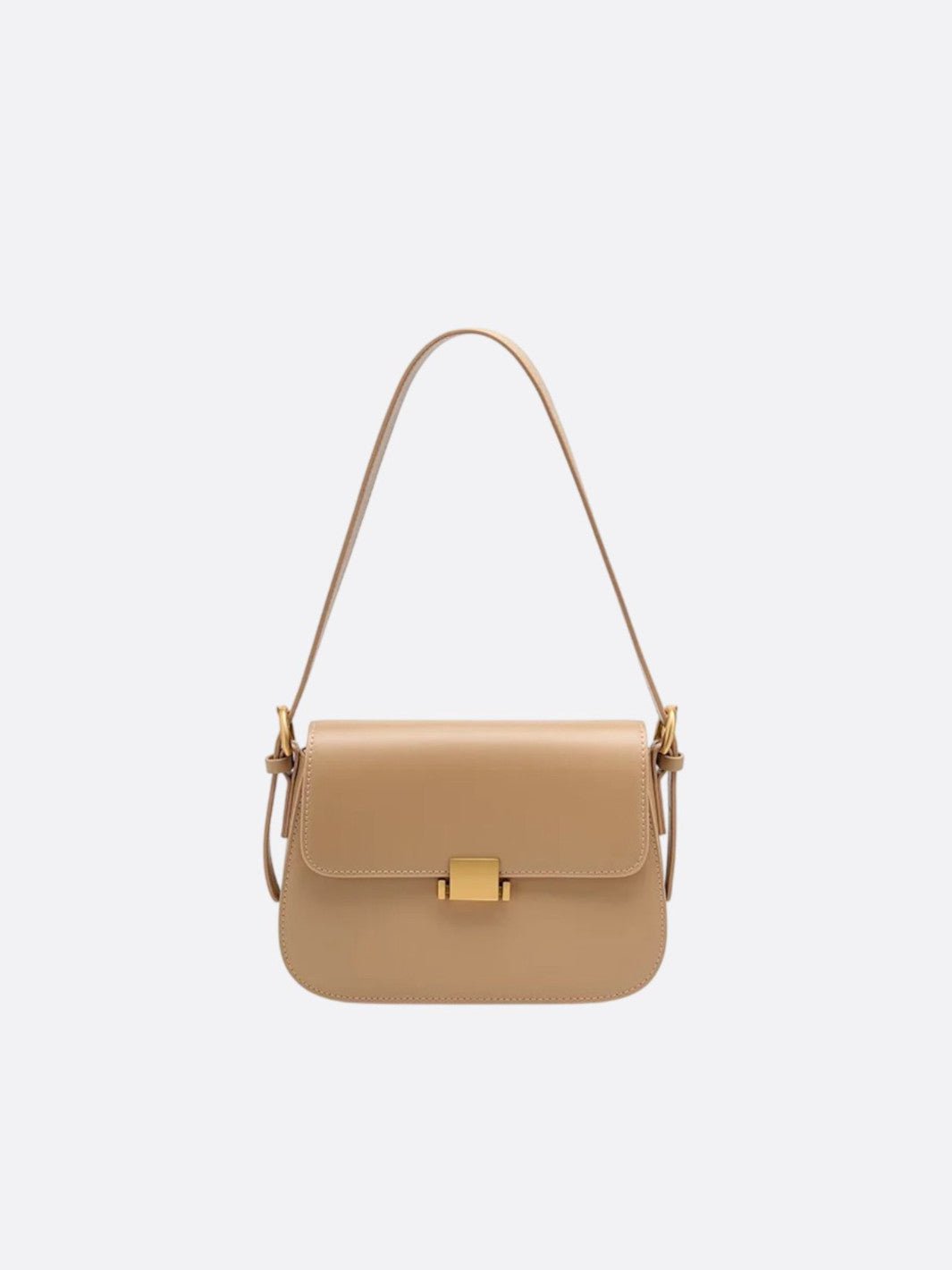sac épaule cuir beige
