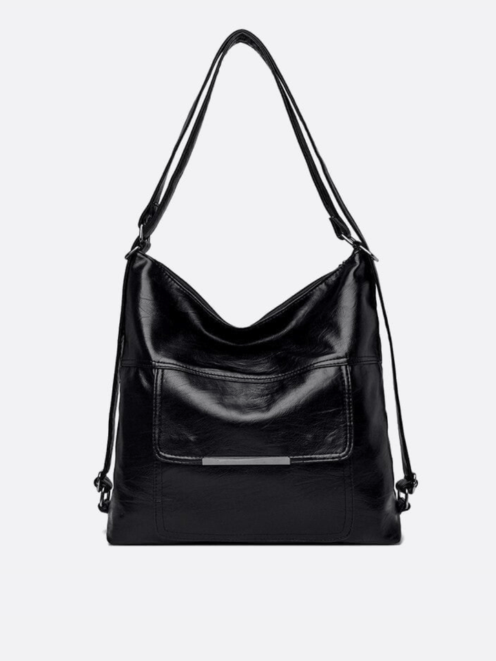 Sac d'épaule en cuir transformable en sac à dos