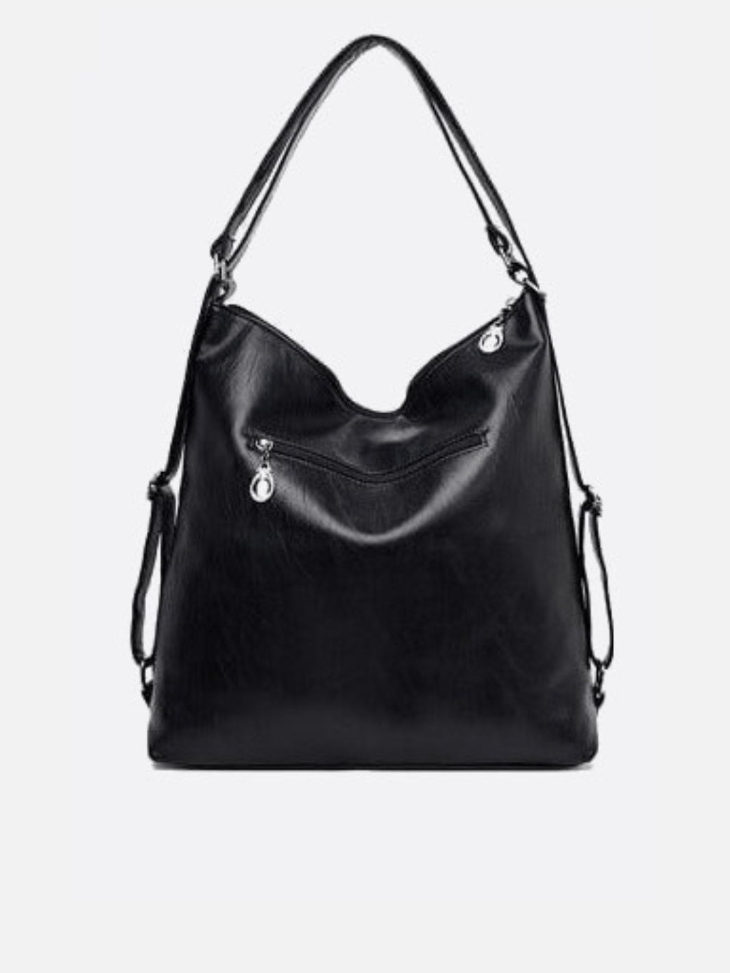 Sac d'épaule en cuir transformable en sac à dos<br>Orvane