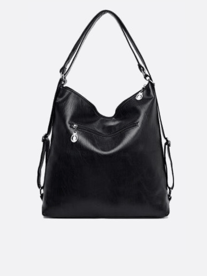 Sac d'épaule en cuir transformable en sac à dos<br>Orvane