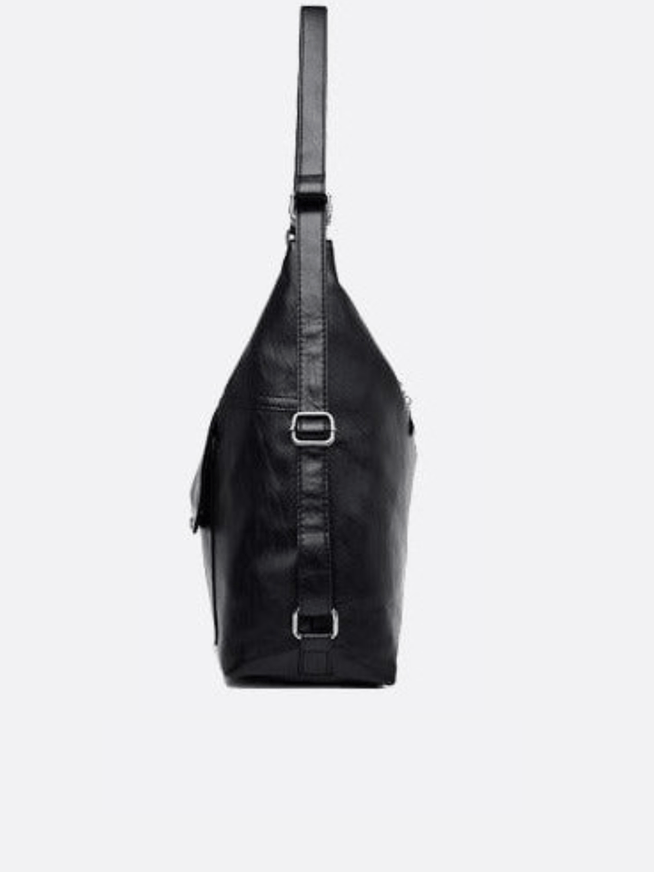 Sac d'épaule en cuir transformable en sac à dos<br>Orvane