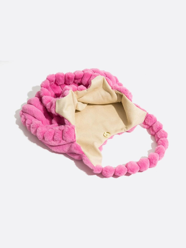 Sac d'épaule fausse fourrure