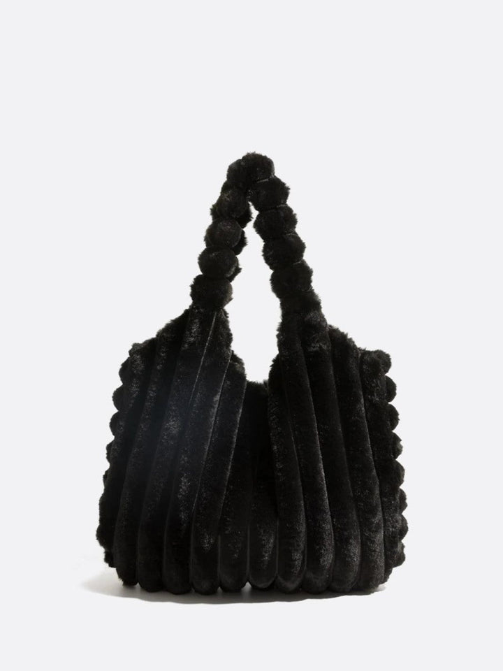 Sac fausse fourrure noir