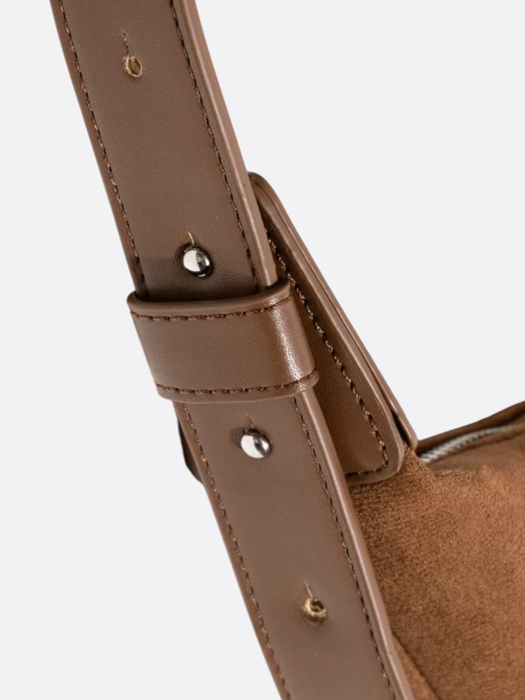 Sac demi-lune daim
