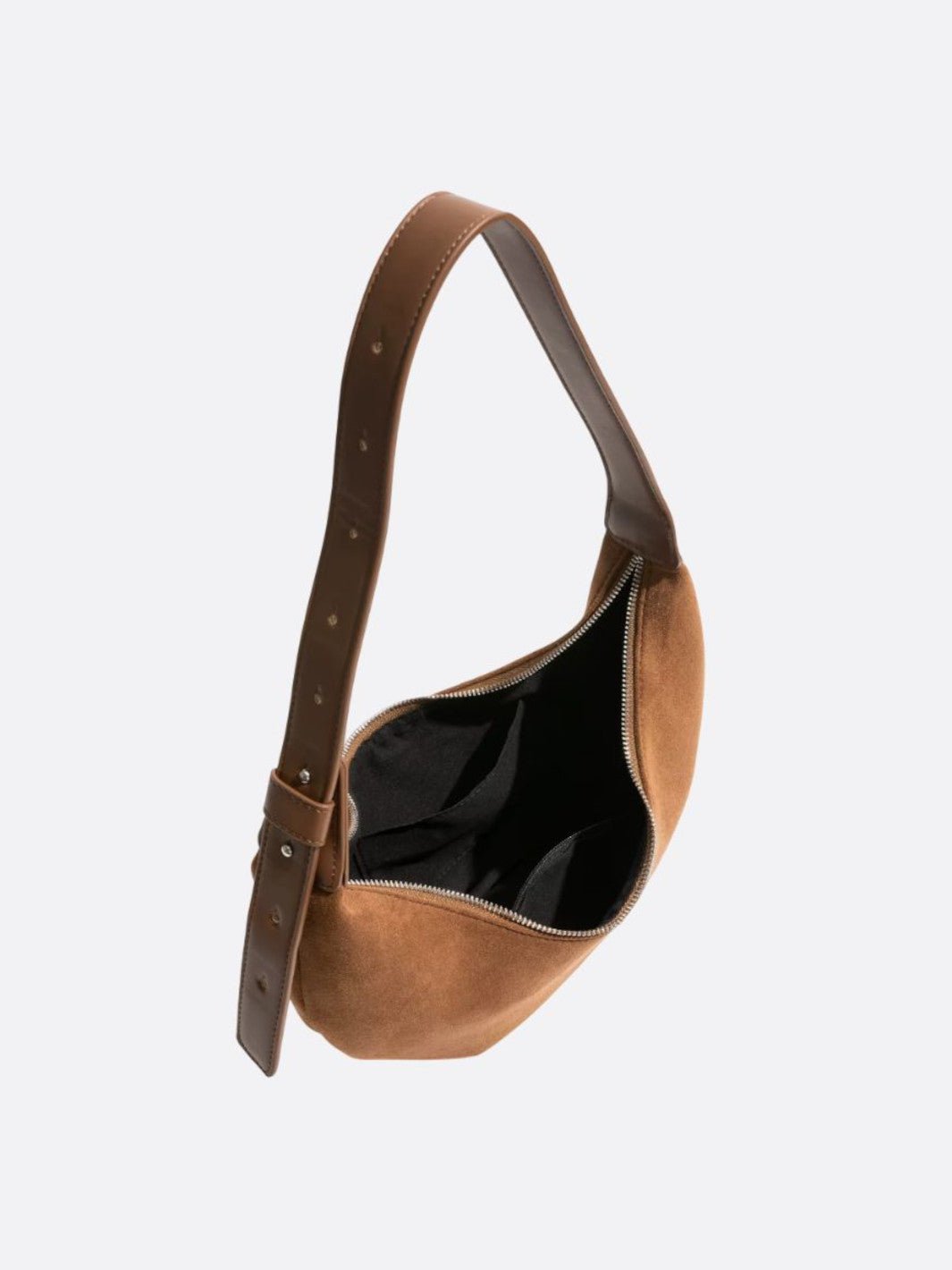 Sac demi-lune daim