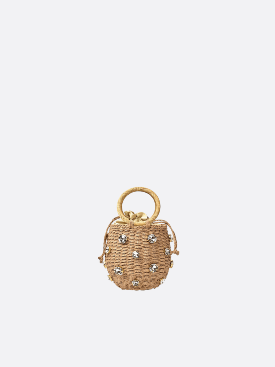 Sac en corde tressée marron clair