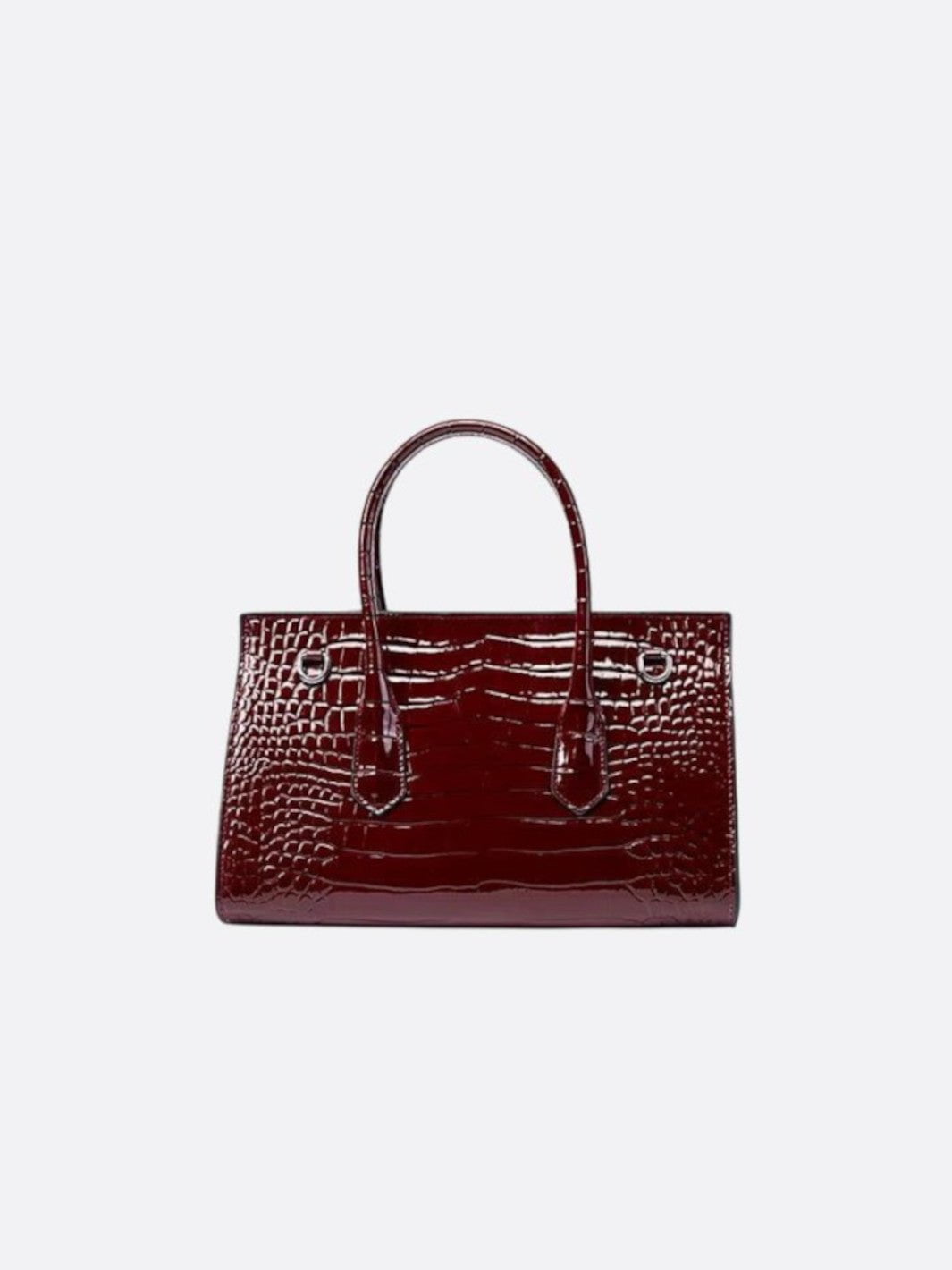 Sac en cuir effet croco
