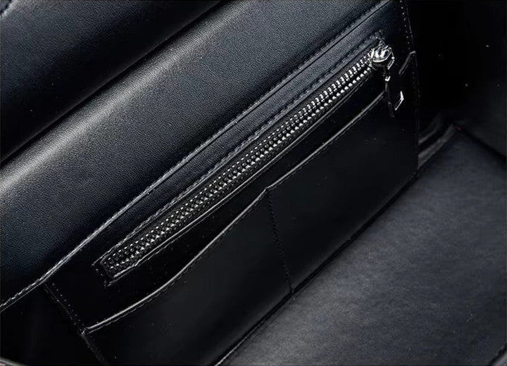 Sac en cuir effet croco
