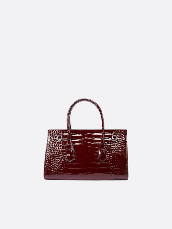 Sac en cuir effet croco<br>Varenne