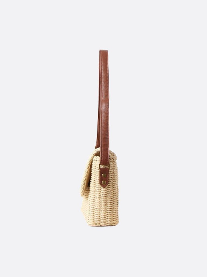Sac en paille rectangulaire