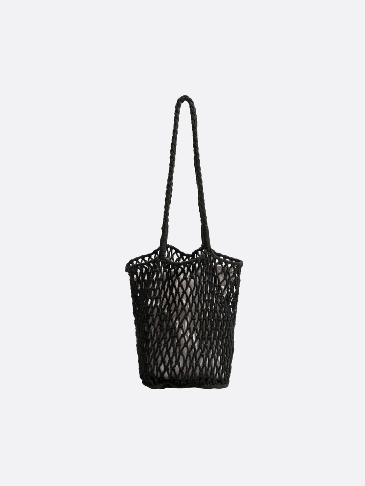 sac filet avec pochette noir