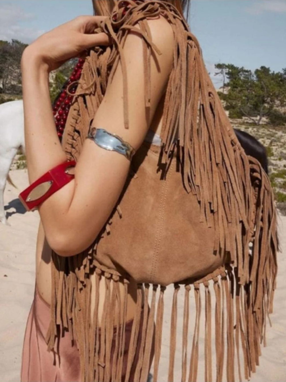 sac fourre tout femme daim