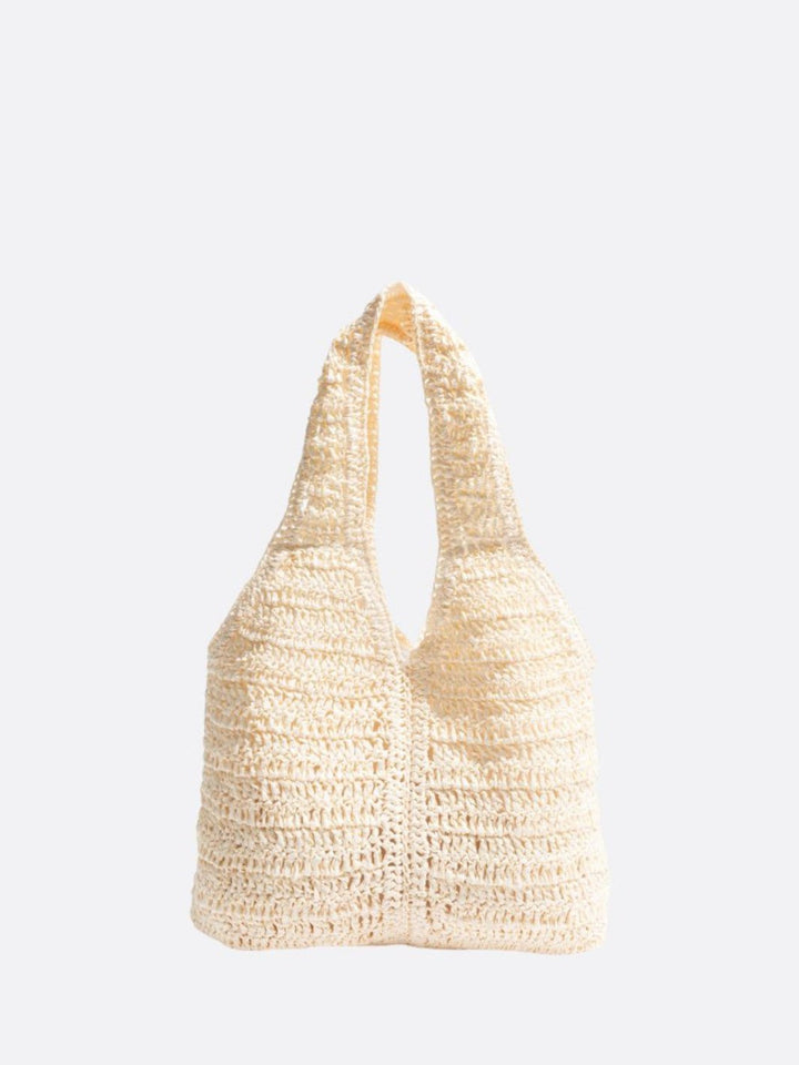 sac paille blanc