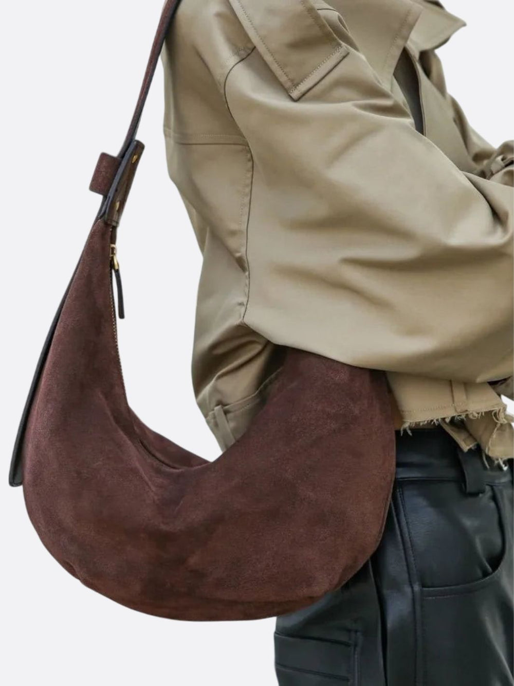 Sac hobo daim
