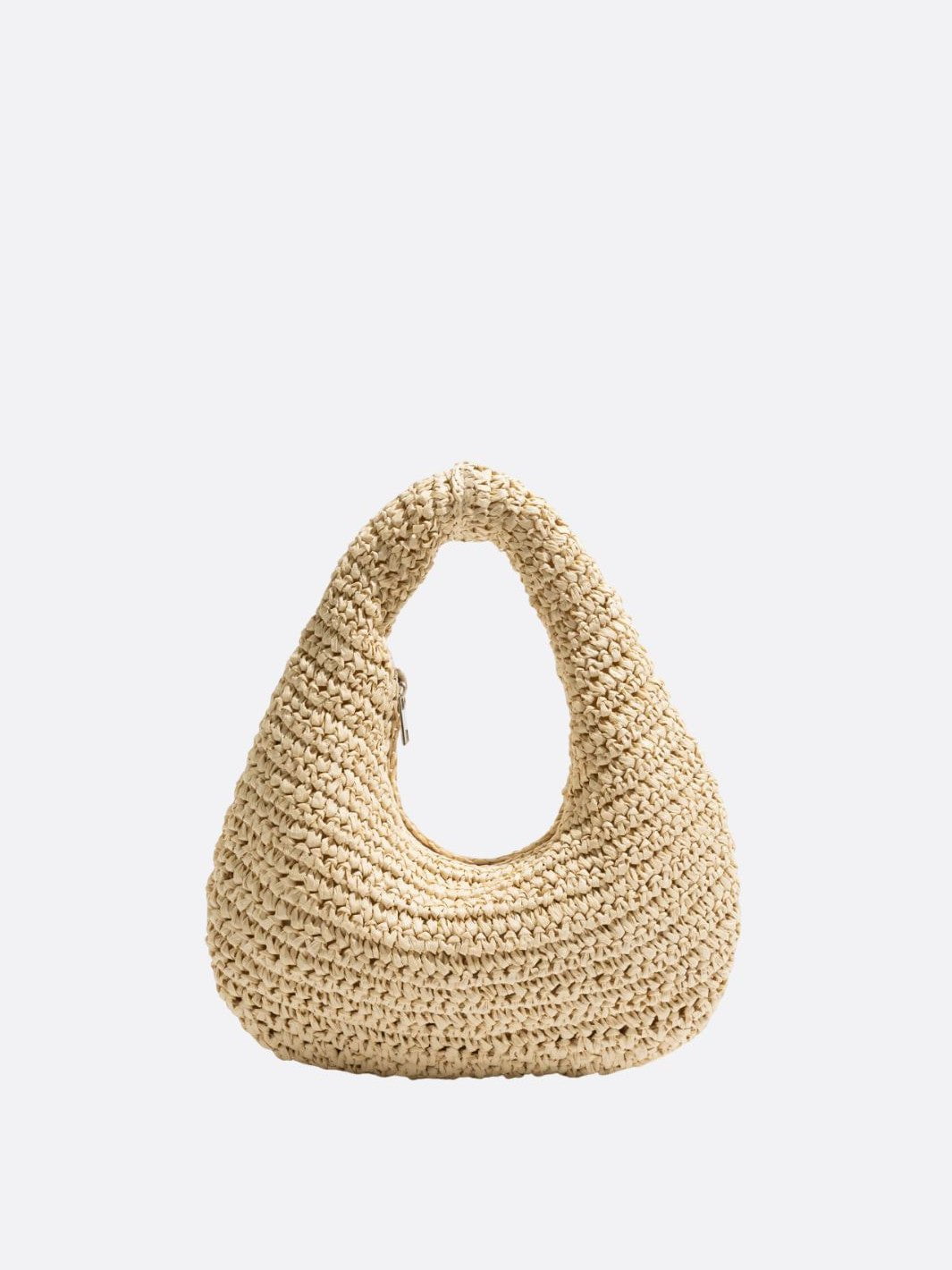 sac paille beige clair