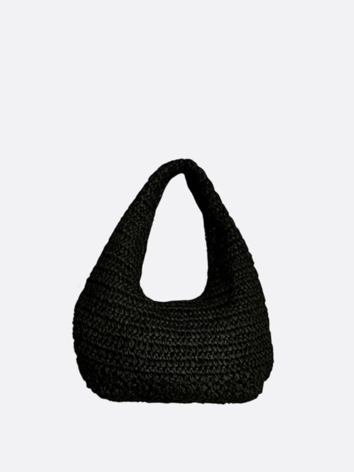 sac paille noir