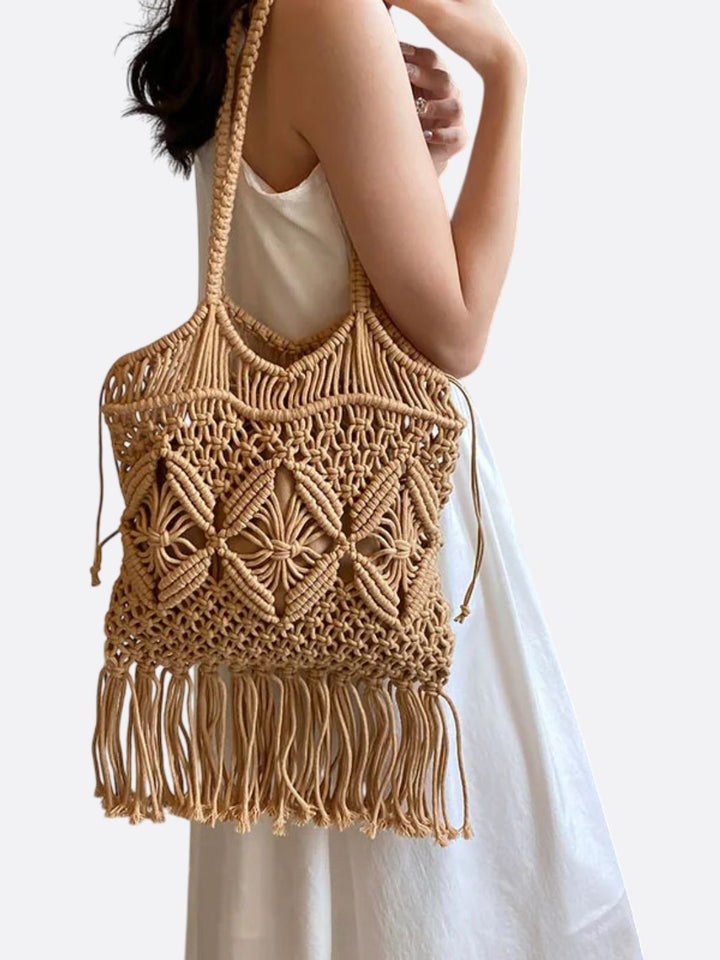 sac macramé femme