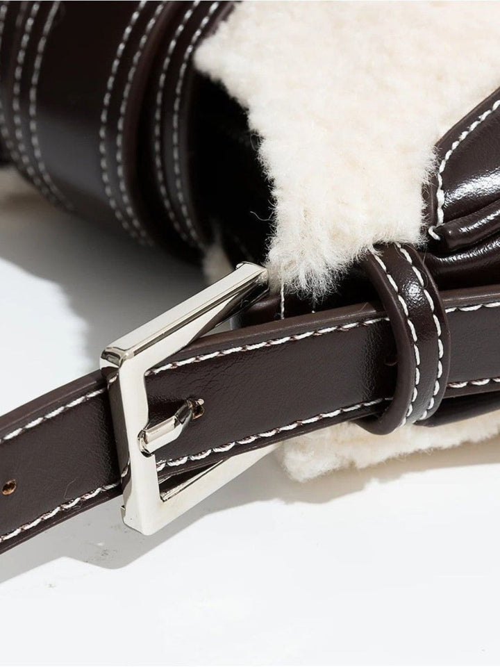 Sac moumoute et cuir