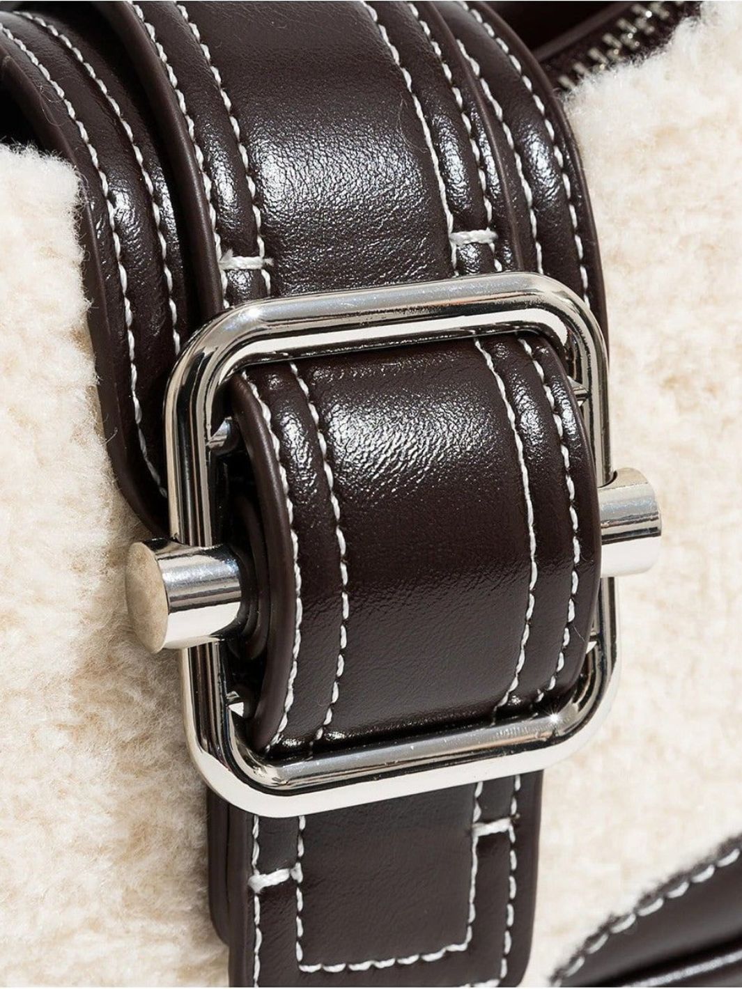 Sac moumoute et cuir