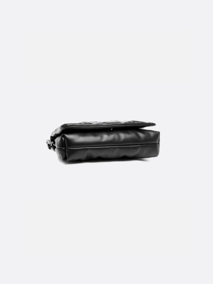 Sac noir matelassé avec chaine en bandoulière<br>Noctis