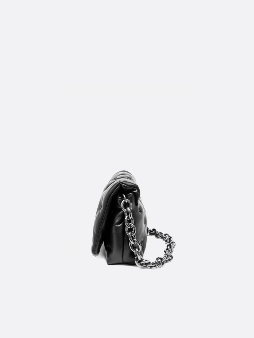 Sac noir matelassé avec chaine en bandoulière<br>Noctis