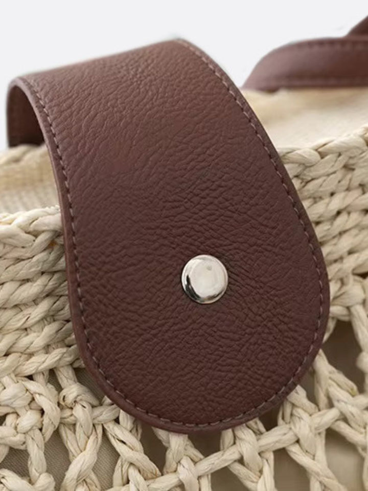 Sac paille demi-lune