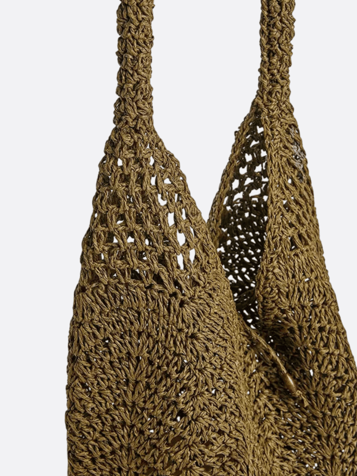 Sac paille fourre-tout