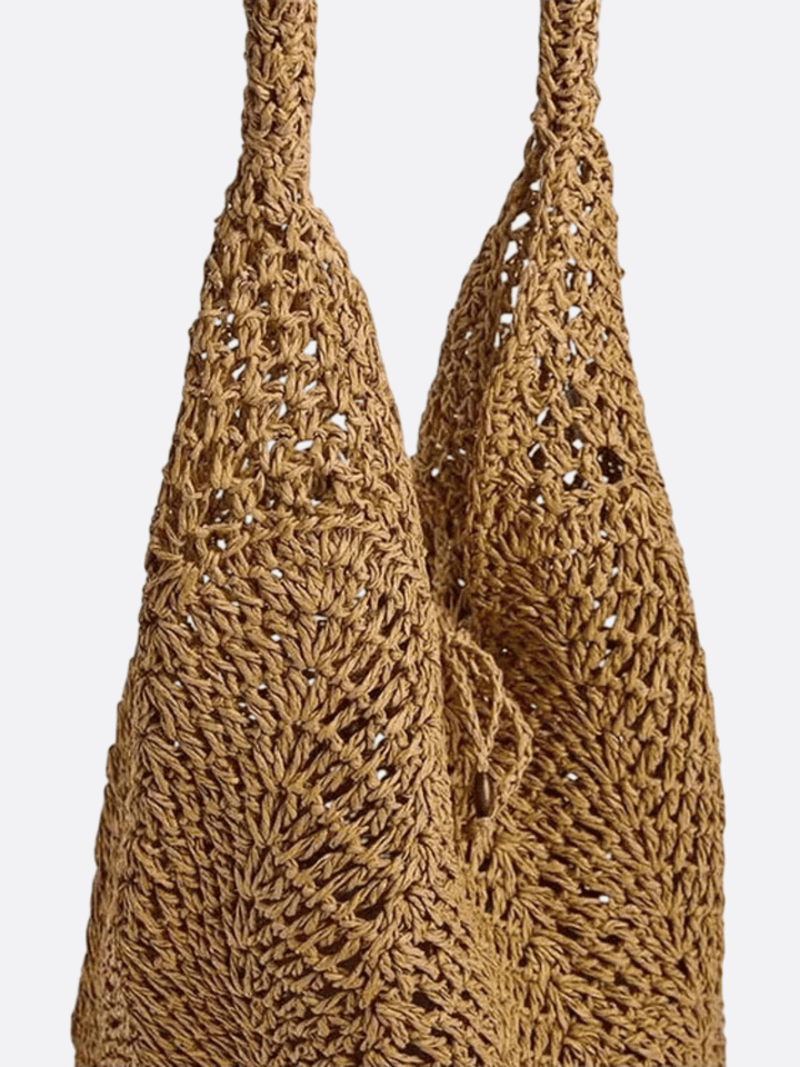 Sac paille fourre-tout