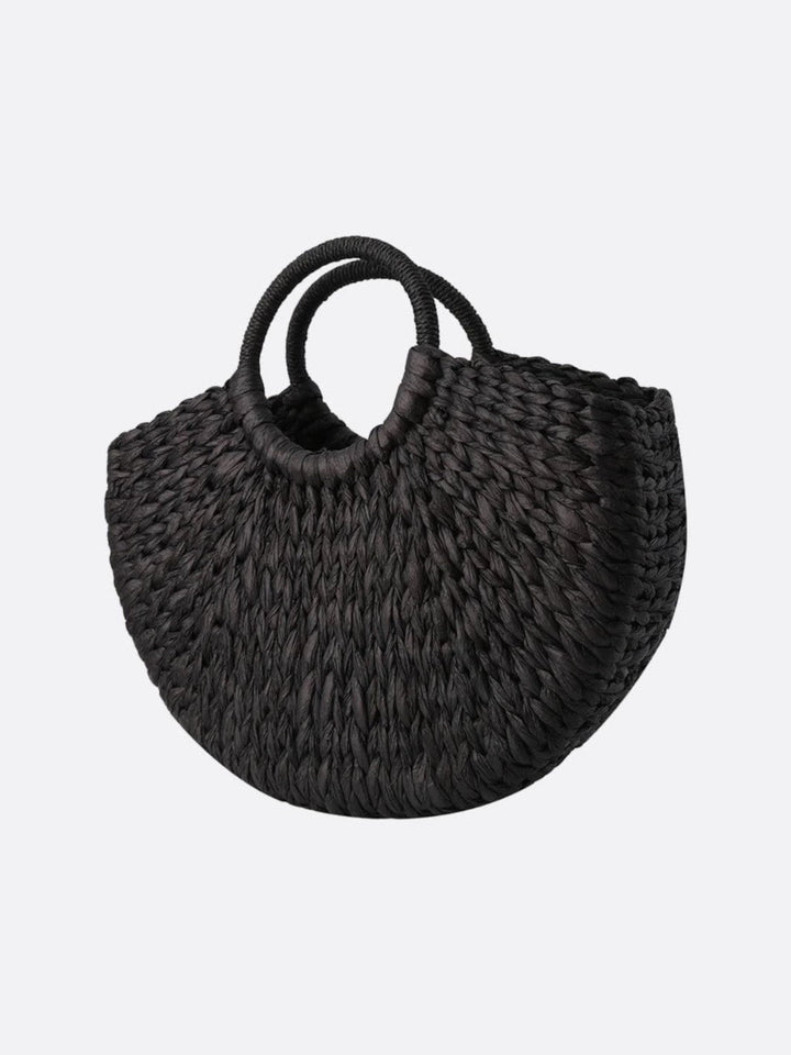 Sac panier osier noir