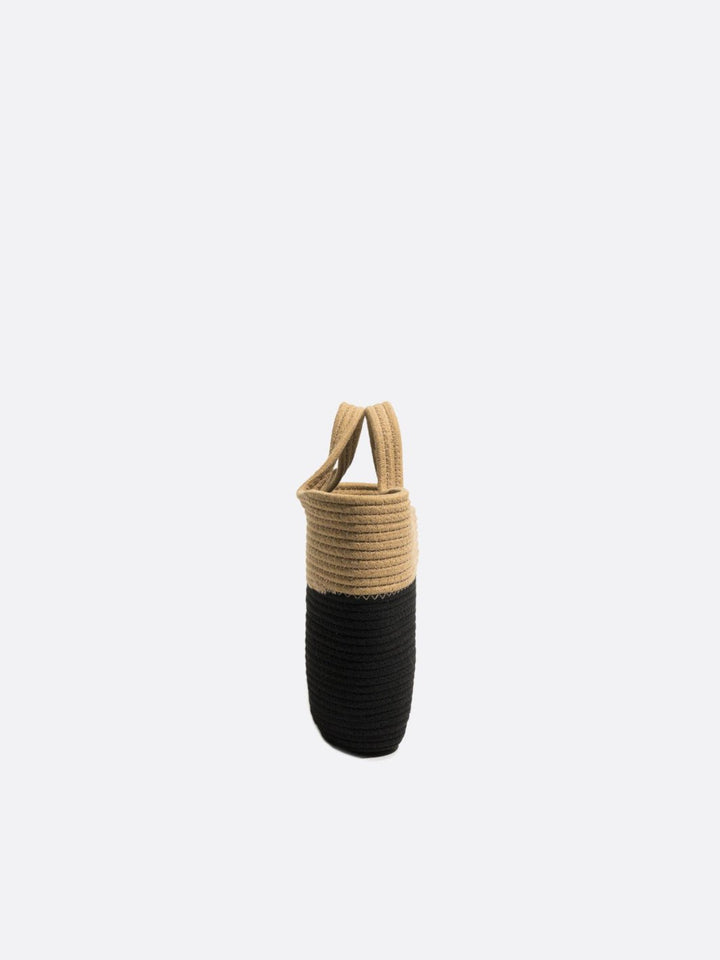 Sac panier noir et beige<br>Dorano