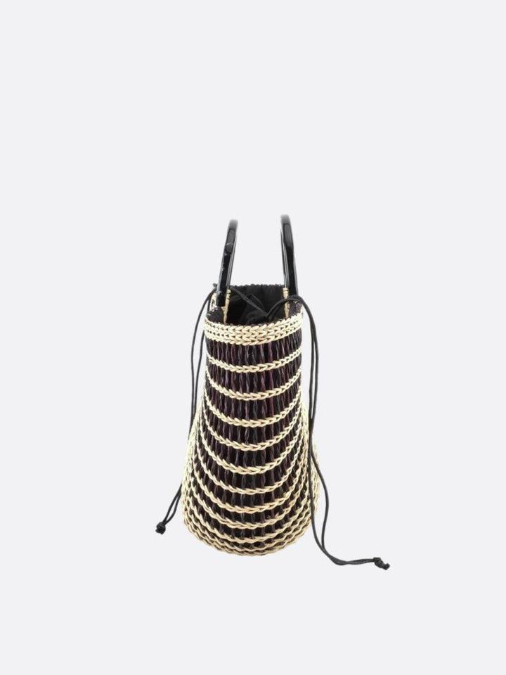 Sac panier noir et blanc