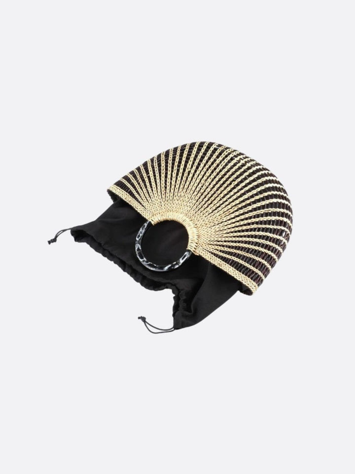 Sac panier noir et blanc<br>Solaris