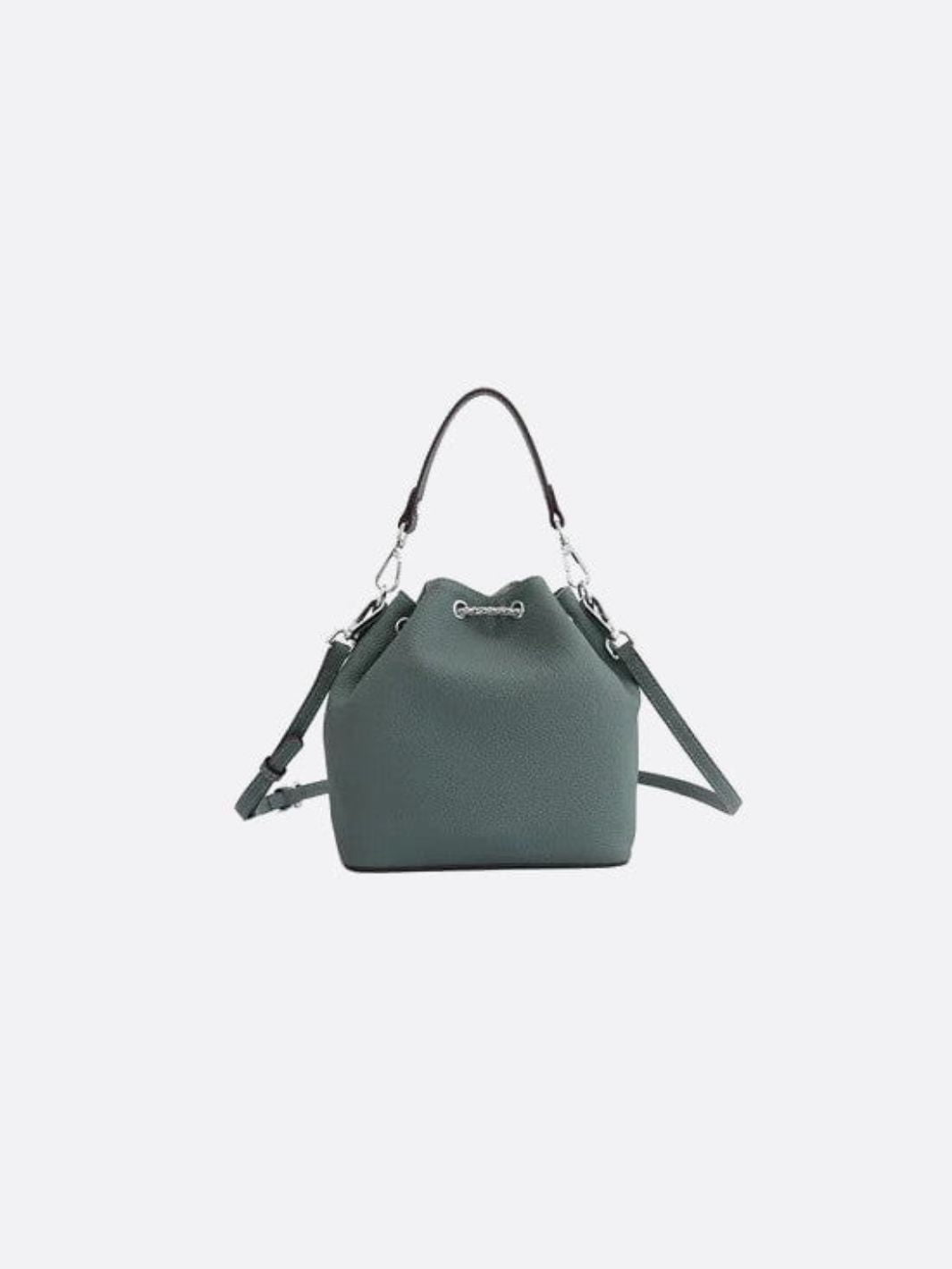 Sac seau en cuir grainé