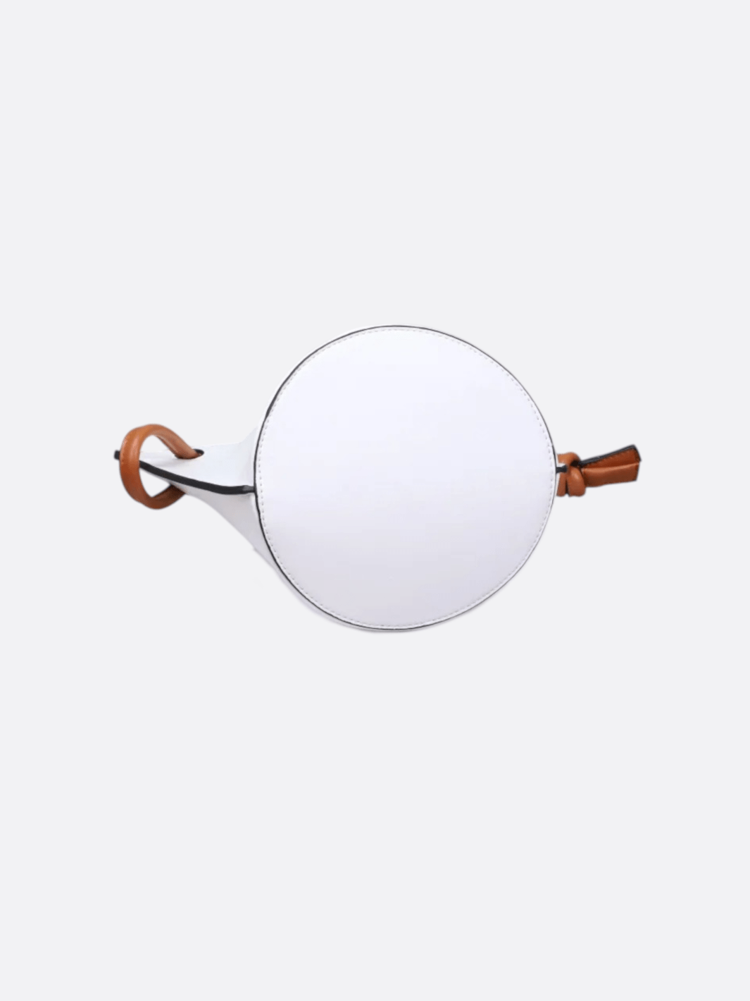 Sac seau en cuir blanc<br>Alcyon