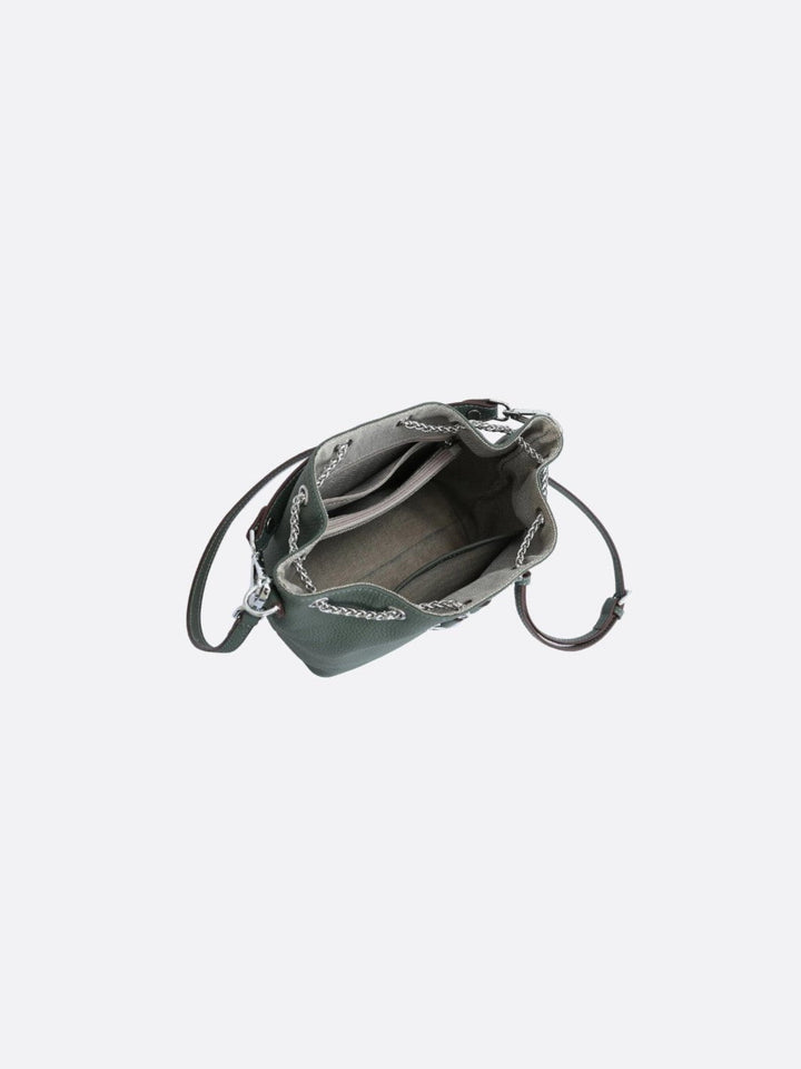 Sac seau en cuir grainé<br>Selva