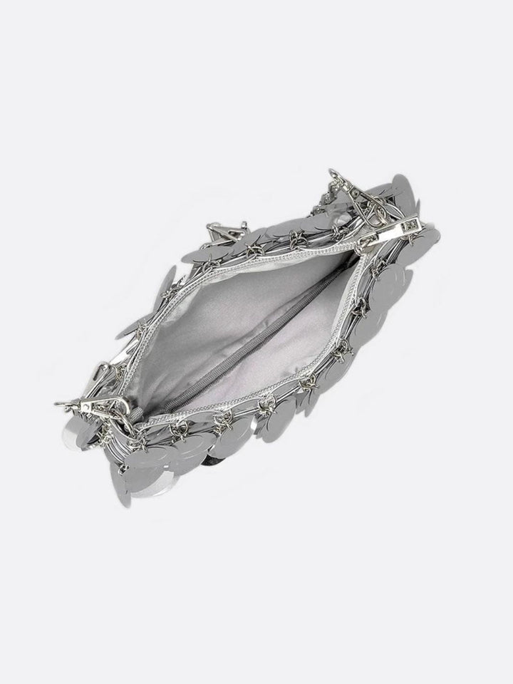 Sac sequin argenté