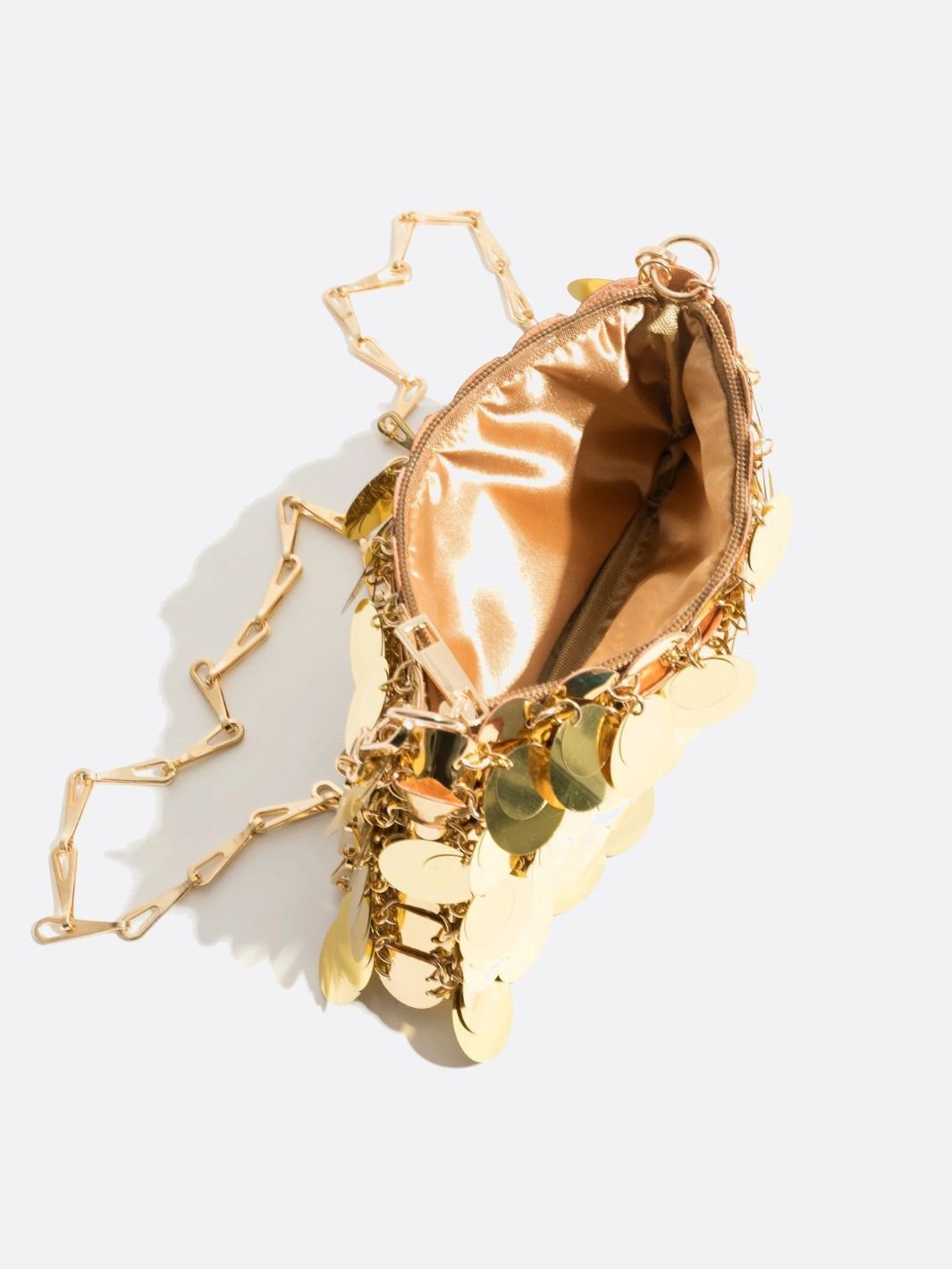 Sac sequin doré