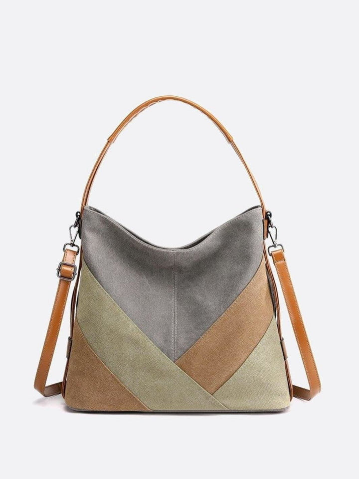 Sac toile multicolore gris